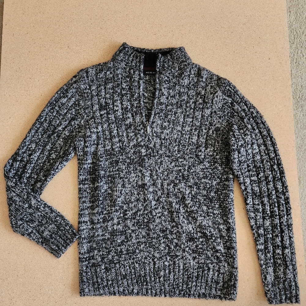 Michael Brandon Turtleneck Zip up Sweater